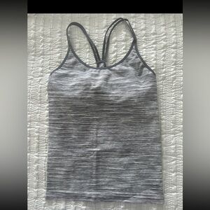 Striped Grey Active Tank Top